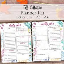 2021 Planner Inserts 2021 Weekly Planner Printable Daily Planning Pages Monthly Calendar Printables Letter Size A5 A4 Instant Download Planner Pages Weekly Planner Printable Daily Planner