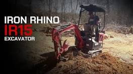 Iron Rhino IR15 Mini Excavator | Operation