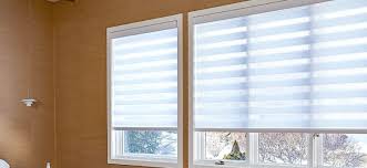 As with venetian blinds, the slats can be either rotated or pulled together to the side to adjust the amount of light filtering into a room. Shades That Let Light In But Keep Privacy Zebrablinds