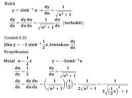 Fungsi sinus hiperbolik dan cosinus hiperbolik didefinisikan sebagai berikut : 5 10 Turunan Fungsi Hiperbolik Ppt Download
