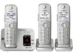 Link2cell Bluetooth Cordless Phone 3 Handsets Kx Tge463s