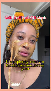 Gold Foil Peel-Off Mask Blackhead Removal Whitening Minimize Pore Size  Anti-Wrinkle #selfcare #skintok #asmrbeauty #tiktokuganda #skincareroutine  #skincareasmr #peelofffacemask #skincare