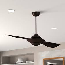 Indoor graphite black 2 blade minimalist ceiling fan with remote. Mercury Row 54 Carmody 2 Blade Propeller Ceiling Fan With Remote Control And Light Kit Included Reviews Wayfair