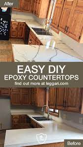 Diy Epoxy Countertops And Floors Using Leggari Products Give Your Kitchen A Remodel You Can Coat Over Existing L Diy Countertops Epoxy Countertop Countertops