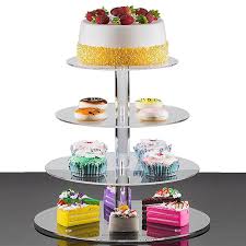 Use it as a cloche heavy clear glass cake stand sold separately. Acrylic 3 4 Layer Cake Stand Wedding Cakes Round Cup Cupcake Holder Birthday Party Dessert Stands Display Cupcake Stands Storage Trays Aliexpress
