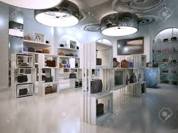 Maybe you would like to learn more about one of these? Magasin De Luxe Art De Design D Interieur De Style Deco Avec Des Notes De Contemporain Magasin Blanc Interieur Avec Beaucoup D Etageres Boutique Pour La Vente De Sacs Sur Les Tablettes Des Sacs