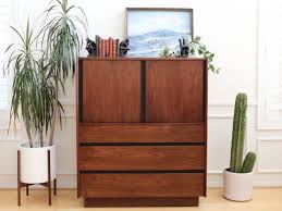 4.5 out of 5 stars. Vintage Mid Century Walnut Dillingham Tall Hignboy Dresser Chest Armoi Shopgoldenpineapple