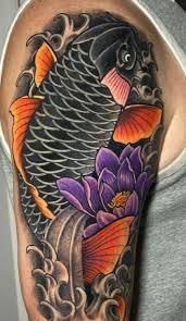 Koi fish couple design koi fish and flower tattoo design black and white koi fish tattoo design black an. Koi Fish Tattoos Cool Tattoo Designs Ideas Their Meaning