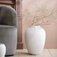 Hammershoi Floor Vase 50 Cm White From Kahler Nordicnest Com Floor Vase Large Floor Vase Vase