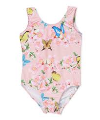 wenchoice pink butterfly plum blossom leotard infant