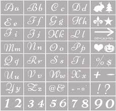 Used in various drawing mediums for textural and tonal effects. Buy 40 Pcs Letter Stencils Alphabet Drawing Stencils With Calligrapht Font Upper Lowercase Letters Reusable Plastic Stencils Diy Drawing Templates For Diy Art Craft Projects Online In Vietnam B0814vqj79