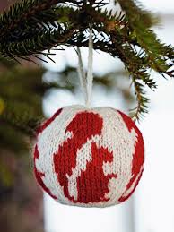 I'm taking a few minutes to work on my #giftalong2019 project. Squirrel Knitted Christmas Ball Extract From 55 Christmas Balls To Knit By Arne Nerjordet How To Make A Christmas Tree Ornament