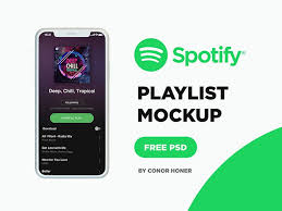 Spotify Playlist Mockup Psd In 2020 Psd Mockup Mockup Psd