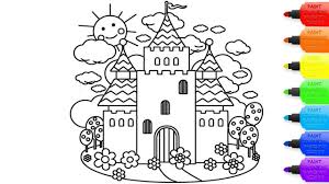 Select one of 1000 printable coloring pages of the category adult. How To Draw A Fairy Tale Castle For Kids Fairy Tale Castle Coloring Page For Kids Coloring Books Youtube