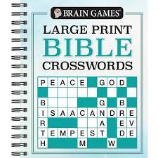 And many other bible word games. Brain Games Large Print Bible Crosswords Brain Games Bible By Publications International Ltd Brain Games Spiral Bound Target