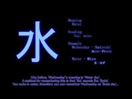 japanese kanji lesson 3 月 火 水 木 金 learn japanese meant to be japanese