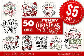 Download Funny Christmas Svg Bundle 50 Designs 352888 Cut Files Design Bundles