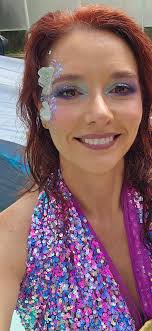 Nothing makes me miss my Boo Chip Starr more than being draped head to toe  in glitter and sequins. Wish you were here! 🔮✨️💜