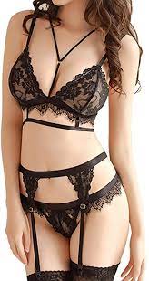 Including hottest lingerie photoshoots portifolio. Amazon Com Yuelai Lingerie For Women For Sex Play Sexy Women S Black Three Point Erotic Lingerie Garter Suit L Home Kitchen