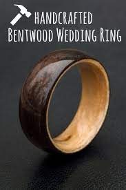 Handcrafted Bentwood Wedding Ring Made Out Of Maple Burl And Ebony Wood One Of The Most Unique Wedding Ring For Him Wood Wedding Ring Mens Cool Wedding Rings