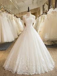Erstaunliche und schöne hochzeitskleider zu verkaufen für bräute heute. Duchesse Linie Schulterfrei 1 2 Armel Bodenlang Tull Brautkleider Mit Applikationen Fairyin De