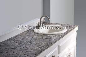 The pump works great on the soap dispenser. Grey Mosaic Tile Bathroom Countertop Picture Tile Bathroom Countertop Bathroom Countertops Tile Countertops