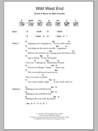 1,182,114 views, added to favorites 21,691 times. Wild West End Sheet Music Dire Straits Guitar Chords Lyrics