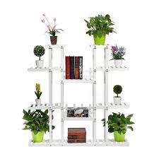 Brimming with timeworn charm, this textured cement flower pot offers distinctive appeal for your living room mantel. 9 Tiers Wooden Plant Stand Carbonized Flower Pots Organizer Shelf Display Rack Holder For Indoor Outdoor Patio Garden Corner Balcony Living Room Alexnld Com
