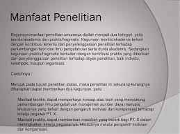 Contoh Manfaat Teoritis Dan Praktis Dalam Skripsi Kumpulan Berbagai Skripsi