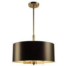 Dsi Hamilton Collection 3 Light Black And Gold Pendant 17858 The Home Depot In 2021 Gold Light Fixture Gold Pendant Lighting Drum Shade Chandelier