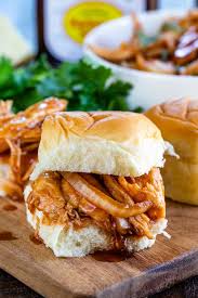 This classic ohio shredded chicken sandwich recipe feeds a crowd! Crockpot Spicy Pulled Chicken Crazy For Crust