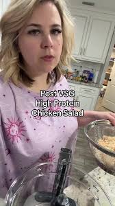 High Protein Pureed Chicken Salad 🙌🏻 inspired by @Kaila💥 Health & Beauty  #pureedstage #highprotein #chickensalad #postvsg #vsg #vsgcommunity  #vsgjourney #gastricsleeve #gastricsleevesurgery ...