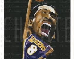 Kobe Bean Bryant Original LA Lakers Painting