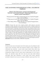 Cuma, dalam menentukan hak asasi manusia, adakalanya udhr gagal mengambil kira konteks keagamaan dan budaya setempat dalam peradaban manusia, khususnya peradaban islam. Pdf Hak Asasi Bukan Muslim Di Malaysia Analisis Isu Terpilih Khairul Azhar Meerangani Academia Edu