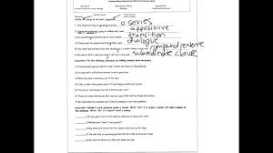 Items in a series in grammar section. Comma Worksheet 1 Answers Explanation Youtube