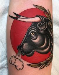 46 Trendy Ideas For Tattoo Old School Design Black 46 Trendy Ideas For Tattoo Old School In 2020 Bull Tattoos Traditional Tattoo Design Traditional Tattoo Sleeve