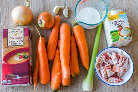 Transfer the carrot puree to a heavy cooking pot. Creamy Carrot Soup Recipe Natashaskitchen Com
