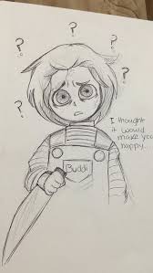 Chuky Buddi Images Horror Drawing Scary Movie Characters Horror Movie Art