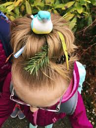 Bird With Crazy Hair Crazy Hair Day For School Idea Bird Nest Bun Crazy Hair Days Hair Day Crazy Hair