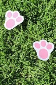 Easter bunny feet svg vector template download captainhobbyistshop. Free Printable Easter Bunny Footprints Clean Eating With Kids
