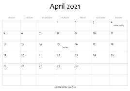 Maybe you would like to learn more about one of these? April 2021 Printable Calendar With Holidays
