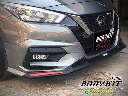 The modified kit is a comprehensive one with inclusions like a front bumper extension that kuala lumpur: Drive68 Bodykit For Nissan Almera 2020 Color Siam Bodykit
