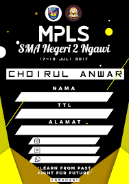 Ukuran kertas tersebut bisa dikatakan tergolong kecil di seri b, dengan detail 10,2 cm x 6,5 cm saja. Id Card Masa Pengenalan Lingkungan Sekolah 2017 Sma Negeri 2 Ngawi
