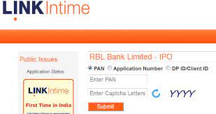 Search only for linkintime ipo allotment status Check Rbl Bank Ipo Allotment Status Online