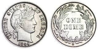 1899 S Barber Dime Coin Value Prices Photos Info