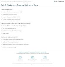 Read on for some hilarious trivia questions that will make your brain and your funny bone work overtime. Quiz Worksheet Emperor Hadrian Of Rome Study Com