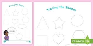 tracing shapes activity teacher made