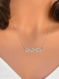 Elephant Necklace, Sterling Silver Mama Baby Elephant Necklace, Daughter  Gift Form Mom, Mother and Daughter Gifts, Mom Gift Form Daughter.