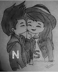 Nilofark07 Cartoon Sketches Love Drawings Couple Cartoon Drawings
