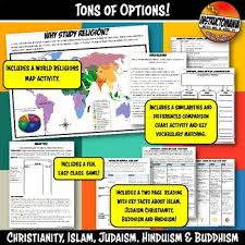 World Religion Lesson Set Activity Informational Text Comparing Religions